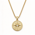 David Yurman Maritime Compass Collection Round Pendant Necklace – Gold, Unisex Luxury Jewelry