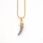 David Yurman Cable Collectibles Tusk Pendant Necklace — Yellow Gold | Luxury Amulet-Style Fine Jewelry