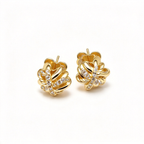 David Yurman Crossover X Gold Stud Earrings — Signature Cable Texture Studs | Luxurious Sculptural Jewelry