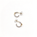 David Yurman Petite X Collection Gold Hoop Earrings