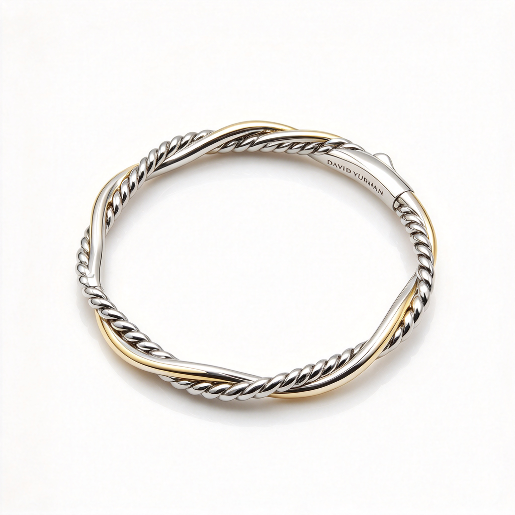 David Yurman Petite Infinity Collection Gold Bracelet