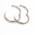 David Yurman Infinity Collection and Gold Hoop Earrings