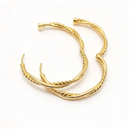 David Yurman Infinity Collection Gold Hoop Earrings