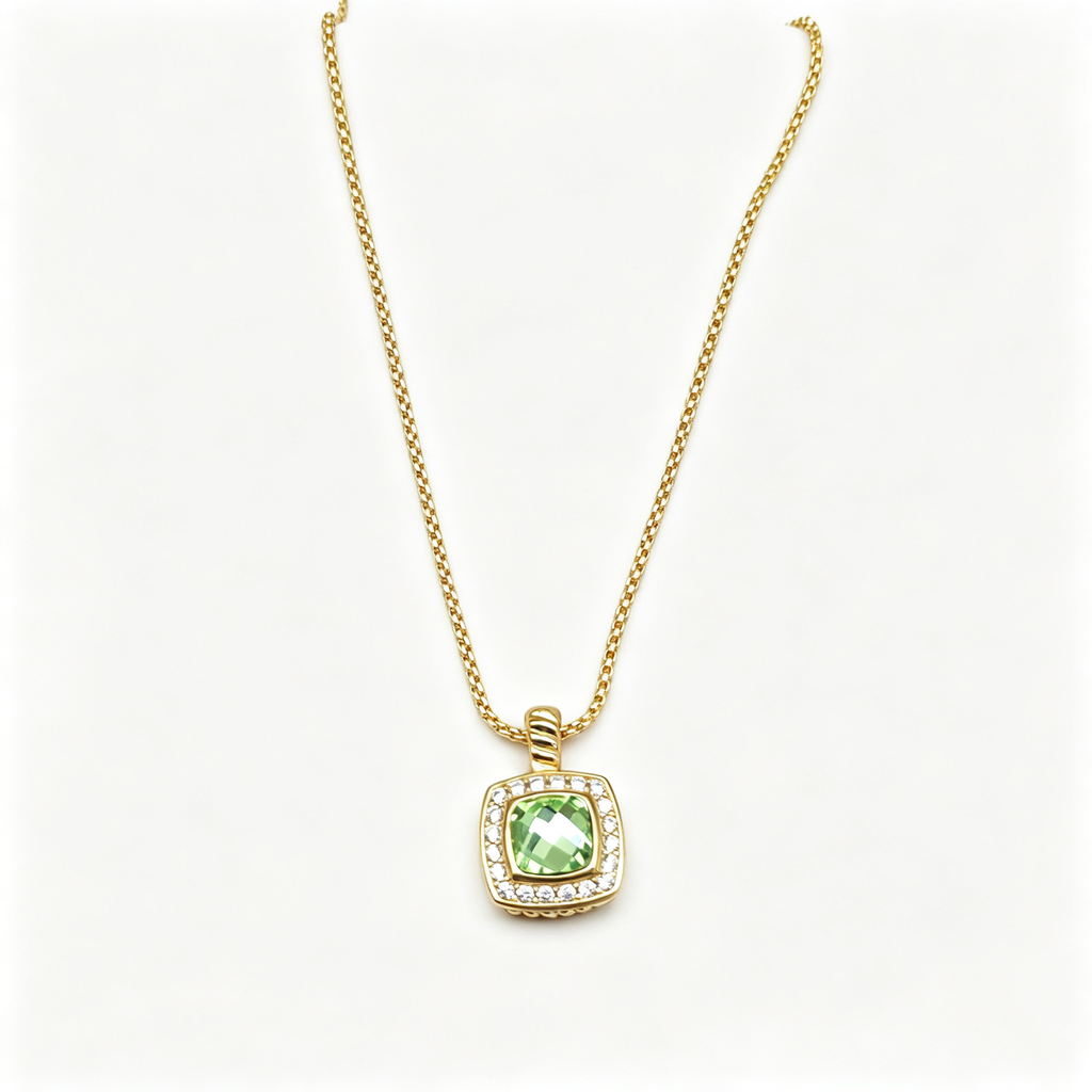 David Yurman Albion Collection Gold Pendant Necklace