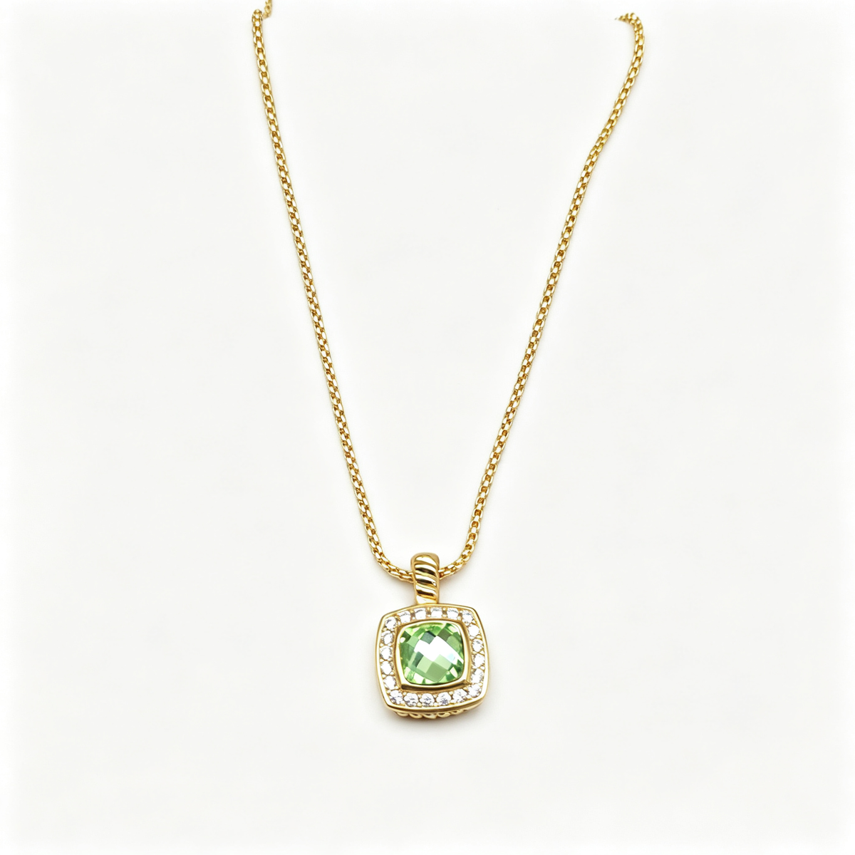 David Yurman Albion Collection Gold Pendant Necklace