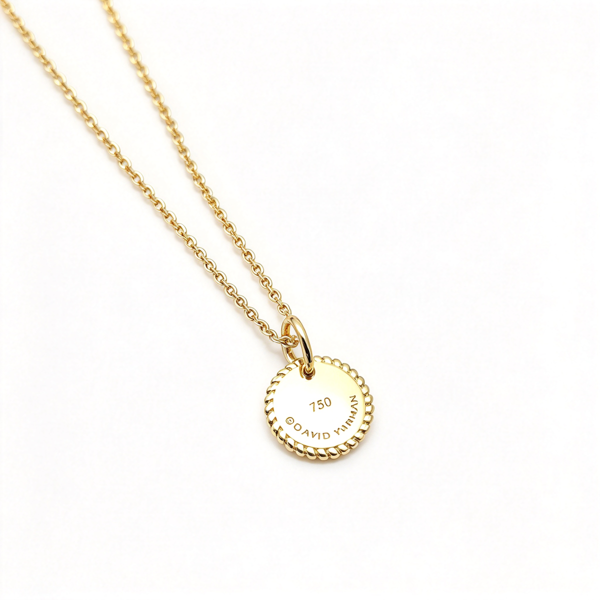 David Yurman Cable Collectibles Rainbow Round Pendant Necklace – Luxury Gold Jewelry for Women