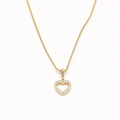 David Yurman Cable Collectibles Collection Gold Open-Heart Pendant Necklace