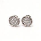 David Yurman Cable Classics Collection Stud Earrings — Silver Hoop Earrings