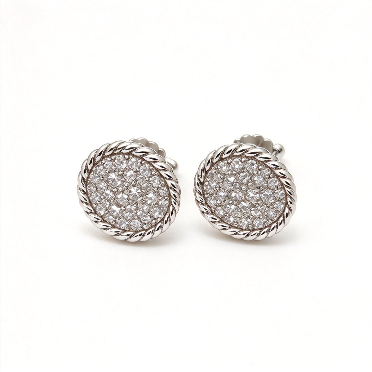 David Yurman Cable Classics Collection Stud Earrings — Silver Hoop Earrings