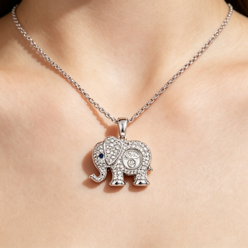 Chopard Happy Diamonds Elephant Pendant Necklace – White Gold