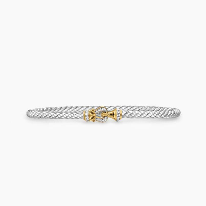 David Yurman Cable Collectibles anchor bracelet in gold.David Yurman Cable Collectibles anchor bracelet in gold.