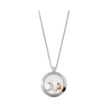 Chopard Happy Diamonds Sun and Moon Pendant Necklace — White Gold and Yellow Gold