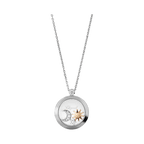 Chopard Happy Diamonds Sun and Moon Pendant Necklace — White Gold and Yellow Gold