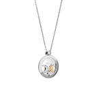 Chopard Happy Diamonds Sun and Moon Pendant Necklace — White Gold and Yellow Gold