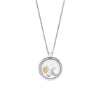 Chopard Happy Diamonds Sun and Moon Pendant Necklace — White Gold and Yellow Gold