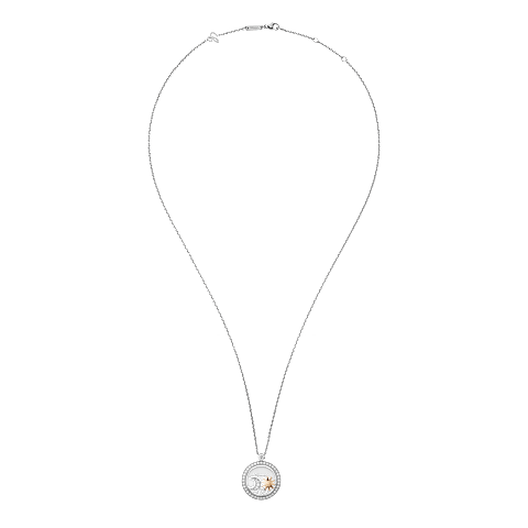 Chopard Happy Diamonds "Sun, Moon, and Stars" Necklace – White Gold