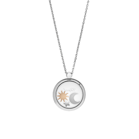 Chopard Happy Diamonds "Sun, Moon, and Stars" Necklace – White Gold