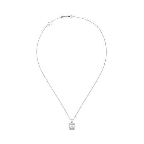 Chopard Happy Diamonds Icons Square Pendant Necklace – White Gold