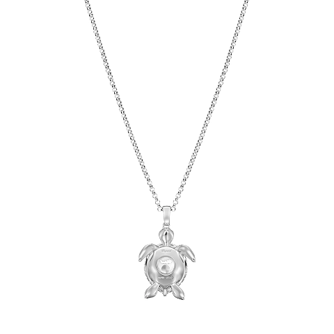 Chopard Happy Diamonds Collection Turtle-Shaped Pendant Necklace – White Gold Model