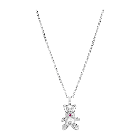 Chopard Happy Diamonds Teddy Bear Pendant Necklace – White Gold