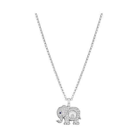 Chopard Happy Diamonds Elephant Pendant Necklace – White Gold