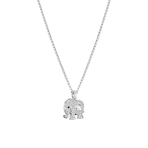 Chopard Happy Diamonds Elephant Pendant Necklace – White Gold