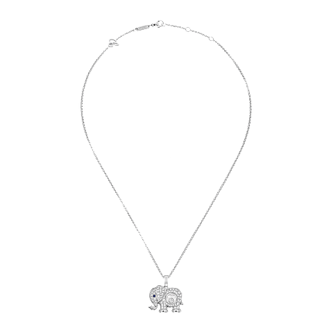Chopard Happy Diamonds Elephant Pendant Necklace – White Gold