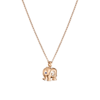 Chopard Happy Diamonds Elephant Pendant Necklace – Rose Gold