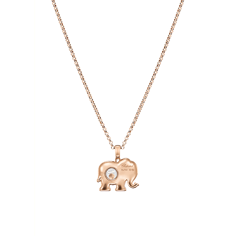 Chopard Happy Diamonds Elephant Pendant Necklace – Rose Gold