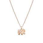 Chopard Happy Diamonds Elephant Pendant Necklace – Rose Gold