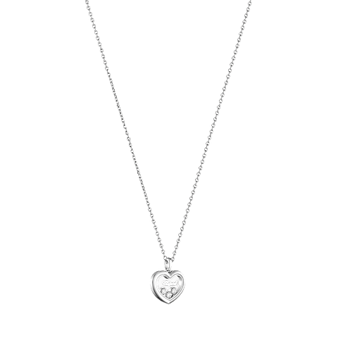 Chopard Happy Hearts Collection White Mother-of-Pearl Necklace – White Gold