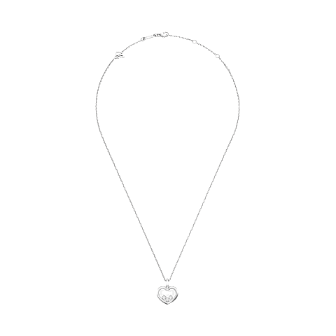Chopard Happy Hearts Collection White Mother-of-Pearl Necklace – White Gold