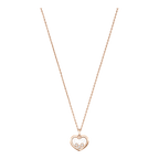 Chopard Happy Hearts Collection White Mother-of-Pearl Necklace – Rose Gold