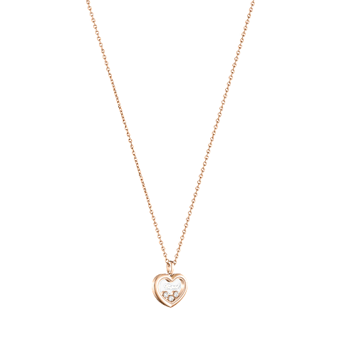 Chopard Happy Diamonds Heart Pendant Necklace – Rose Gold, White Mother-of-Pearl