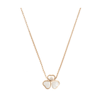 Chopard Happy Diamonds Four-Leaf Clover Pendant Necklace – Rose Gold, White Mother-of-Pearl
