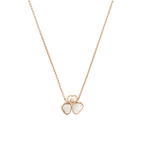 Chopard Happy Diamonds Four-Leaf Clover Pendant Necklace – Rose Gold, White Mother-of-Pearl