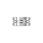 Chopard Ice Cube Collection Three-Band Ring — White Gold (Swiss Luxury Jewelry)