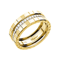 Chopard Ice Cube Collection Three-Band Ring — Yellow Gold (Swiss Luxury Jewelry)