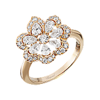 Chopard Precious Lace Collection "Mini-Froufrou" Floral Ring — White Gold, Swiss Luxury High Jewelry