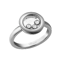 Chopard Happy Diamonds Icons Ring — White Gold, Swiss Luxury Jewelry