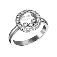 Chopard Happy Diamonds Icons Ring — White Gold, Swiss Luxury Jewelry