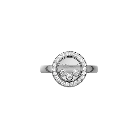 Chopard Happy Diamonds Icons Ring — White Gold, Swiss Luxury Jewelry