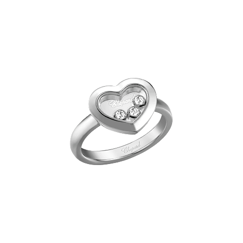 Chopard Happy Hearts Ring — White Gold, Swiss Luxury Jewelry