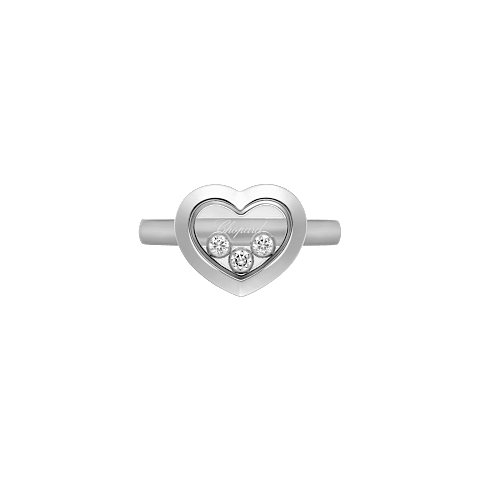 Chopard Happy Hearts Ring — White Gold, Swiss Luxury Jewelry