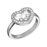 Chopard Happy Diamonds Icons Ring — White Gold, Swiss Luxury Jewelry