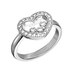 Chopard Happy Diamonds Icons Ring — White Gold, Swiss Luxury Jewelry