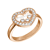 Chopard Happy Diamonds Icons Ring — White Gold, Swiss Luxury Jewelry
