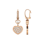 Chopard Happy Hearts Collection Drop Earrings – Rose Gold, Swiss Luxury Jewelry