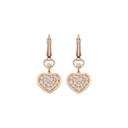 Chopard Happy Hearts Collection Drop Earrings – Rose Gold, Swiss Luxury Jewelry