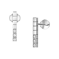 Chopard Ice Cube Collection Drop Earrings – White Gold, Swiss Luxury Jewelry